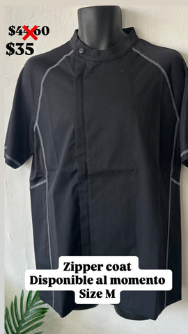 Zipper sport chef coat