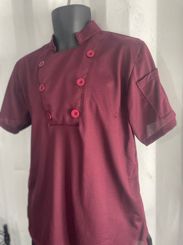 Chef shirt (color vino )