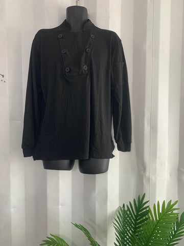 Chef shirt manga larga (color negro)