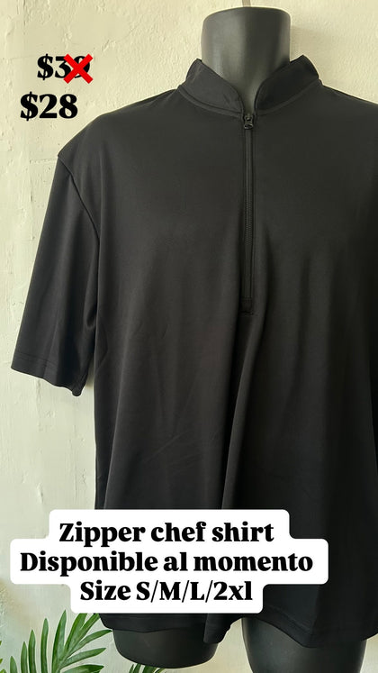 Zipper chef shirt
