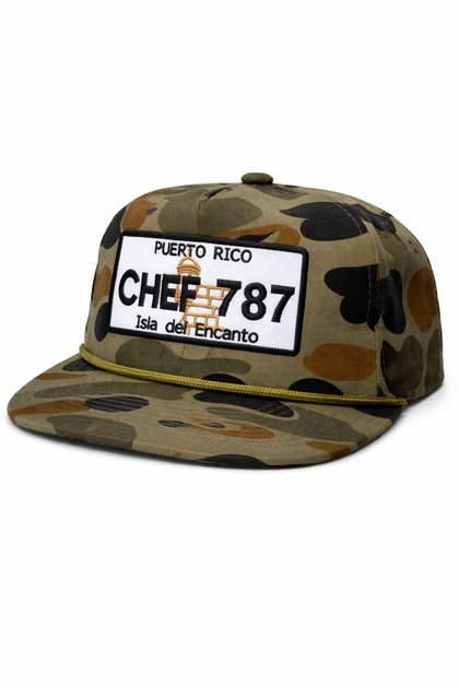Gorra tablilla de chef 787 snap Back camo